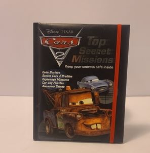 Disney Cars 2 Padded Journal & Activity Book ~ Secret Missions